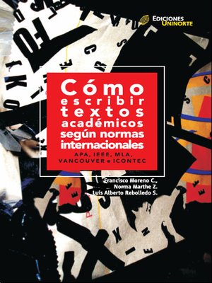 cover image of Cómo escribir textos académicos según normas internacionales